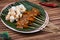 Sate padang Padang Satay is indonesian traditional food