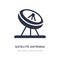 satelite antenna icon on white background. Simple element illustration from Other concept