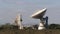 Satellite antenna for broadcasting communication signals, Parabolic antenna, Kenya,