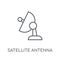 satellite antenna linear icon. Modern outline satellite antenna