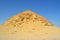 The satellite and the bent pyramids, Satellite one is located 55 meters south to the bent pyramid of king Sneferu, 26 meters in