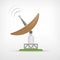 Satellite communication parabolic antenna icon