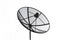 Satellite dish and cable communication technology network.