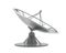 Satellite dish with clipping path