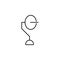 satellite dish icon. Element of television icon for mobile concept and web apps. Thin line satellite dish icon can be used for web