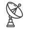 Satellite Dish line icon, antenna and radar