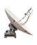 Satellite dish of mobile phone isolated white