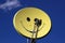 Satellite dish with smiley