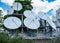 Satellite dishes communication antennas technic