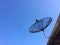 satellite disk on roof