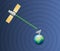 Satellite earth communication