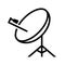 Satellite icon vector. Antenna illustration sign. communication symbol. Radar logo.