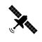 satellite icon on white background. satellite sign. flat style. satellite dish symbol. artificial satellite in orbit around earth.