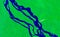 Satellite image of the Amazon. Generated and modified images of the Sentinel sensor.