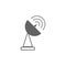 Satellite plate icon, satellite dish icon