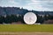 Satellite radio and TV antennas in the forest