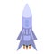 Satellite rocket icon, isometric style