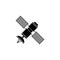 Satellite solid icon, navigation and communication