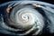 Satellite view of hurricane