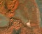 Satellite view of Libyan Desert, landscape and mountains. Dunes. Sahara Desert