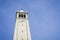 Sather tower the Campanile on a blue sky background