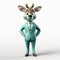 Satirical Cartoon Deer In Business Suit: A Charming And Detailed Movie Still