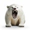 Satirical Photorealistic Rendering Of A Polar Bear In 3d