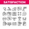 Satisfaction Feedback Collection Icons Set Vector