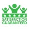 Satisfaction Guaranteed five star Three people  icon