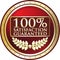 Satisfaction Guaranteed One Hundred Percent Red Label Icon