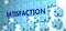 Satisfaction puzzle - complexity, difficulty, problems and challenges of a complicated concept idea pictured as a jigsaw puzzle