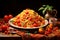 Satisfying Fresh italian food pasta. Generate Ai