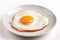 Satisfying Plate delicious fried egg breakfast. Generate Ai