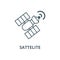 Sattelite vector line icon, linear concept, outline sign, symbol