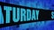Saturday Side Text Scrolling LED Wall Pannel Display Sign Board