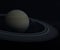 Saturn is a gas giant made up mostly of hydrogen and helium