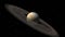 Saturn like planet with asteroid rings