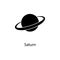 Saturn planet icon. Element of minimalistic icon for mobile concept and web apps. Signs and symbols collection icon for websites,