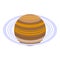 Saturn planet icon isometric vector. Space solar system