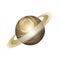 Saturn planet milky way style icon vector design