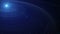 Saturn.Sci Fi cosmic technological futuristic HUD background.Saturn's circular,elliptical rings.Blue