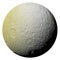 Saturns icy moon Tethys isolated