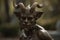 Satyr mythology statue. Generate Ai