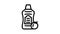 sauce natural tomato bottle line icon animation