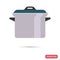 Saucepan color flat icon for web and mobile design