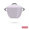 Saucepan color flat icon for web and mobile design