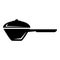 Saucepan icon, simple style