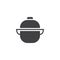 Saucepan vector icon