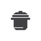 Saucepan vector icon