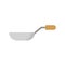 Saucepan with wooden handle icon, flat design